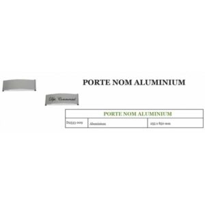 Porte nom aluminium D2533-009