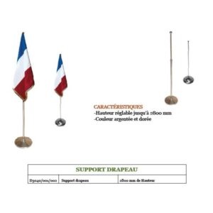 Support drapeau GM D3040-001-002