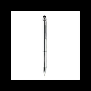 STYLUS CHROME DOUBLE BILLE AVEC STYLET ENCRE BLEU ET NOIR