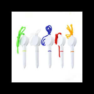 STYLO TWIST A BILLE EN PLASTIQUE AVEC CORDON