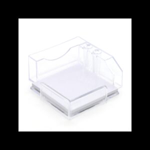 CUBE PAPIER BOITIER EN PLASTIQUE-TRANSPARENTE