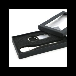 COFFRET OUVRE-LETTRES + PORTE-CLE EN ALUMINIUM