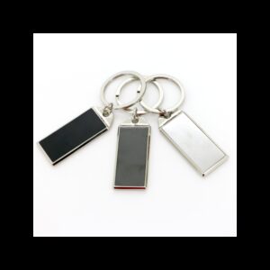 PORTE-CLES EN METAL RECTANGULAIRE