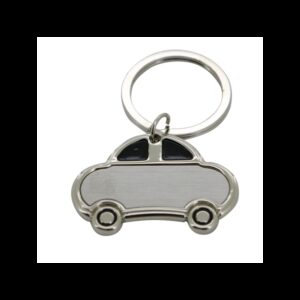 PORTE-CLES EN METAL FORME VOITURE DESIGN RECTO/VERSO